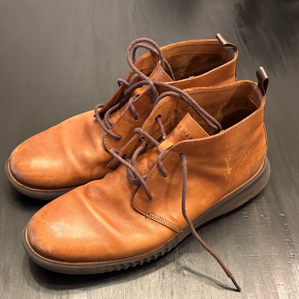 Cole Haan Tan Leather Boots
